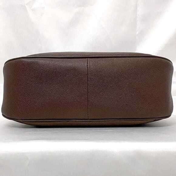 BVLGARI Handbag ec-22641 Dark Brown Leather Mini Boston Grain Women's Unisex
